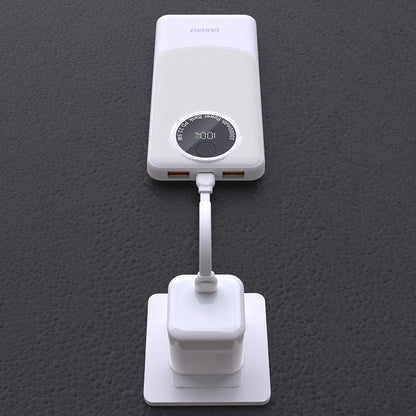 Batterie Externe Dudao K12, 10000mAh, 22.5W, QC + PD, 1 x USB-C - 2 x USB-A, Blanche