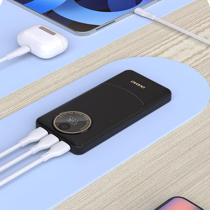 Batterie Externe Dudao K12, 10000mAh, 22.5W, QC + PD, 1 x USB-C - 2 x USB-A, Blanche