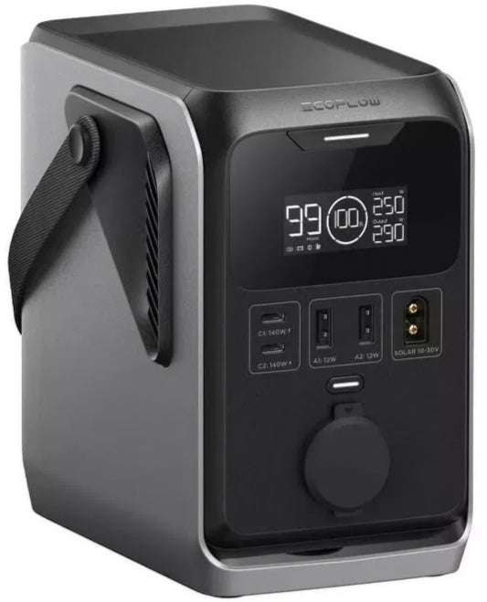 Externe Batterie EcoFlow Trail 300, 90000mAh, 300W, PD, 1 x Zigarettenanzünder-Erweiterung - 2 x USB-A - 2 x USB-C, Schwarz EF-TRAIL300-N