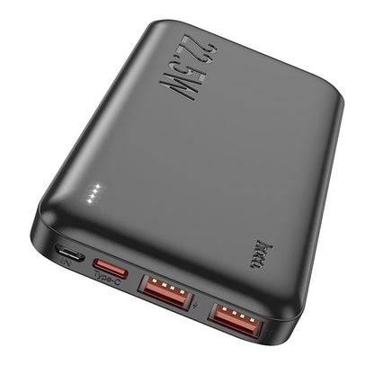 Batterie Externe HOCO J101, 10000mAh, 22.5W, QC + PD, 1 x USB-C - 2 x USB-A, Noire