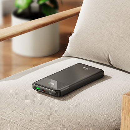 Batterie Externe HOCO J102, 10000mAh, 20W, QC + PD, 1 x USB-A - 1 x USB-C, Noire