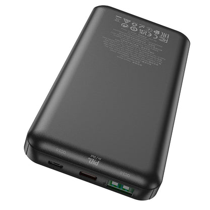 Batterie Externe HOCO J102, 10000mAh, 20W, QC + PD, 1 x USB-A - 1 x USB-C, Noire