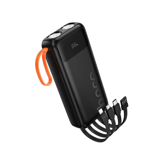 Batterie Externe HOCO J151A, 20000mAh, 10W, 1 x Lightning - 1 x microUSB - 1 x USB-A - 1 x USB-C, Noire