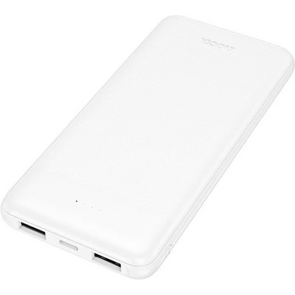 HOCO J153 Stability External Battery, 10000mAh, 10W, 2 x USB-A, White