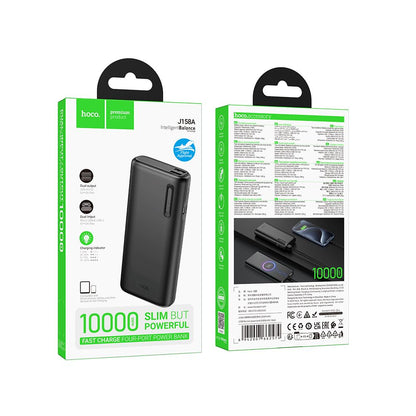 Externe Batterie HOCO J158A, 10000mAh, 10W, 2 x USB-A, Schwarz