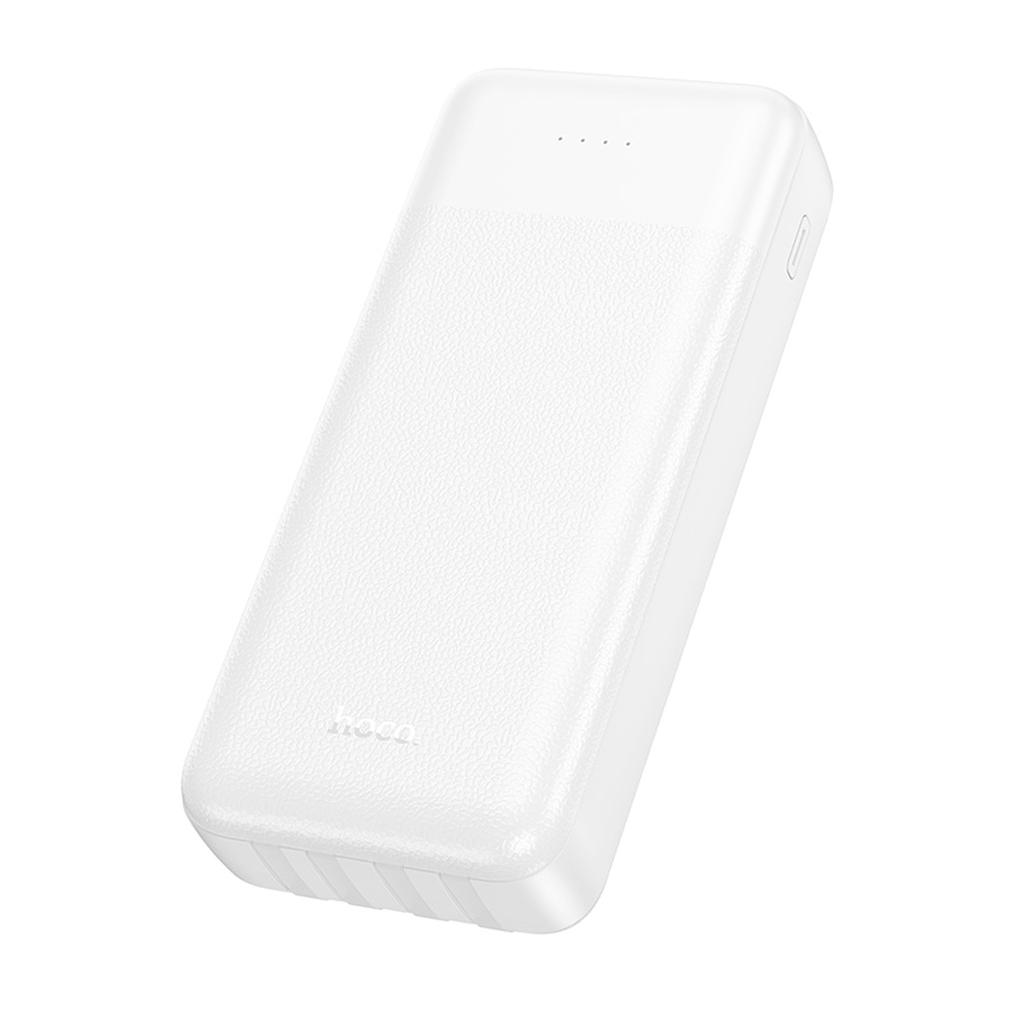 HOCO J163A Powerbank, 20000 mAh, 10 W, 1 x Lightning – 1 x Micro-USB – 1 x USB-C – 2 x USB-A, Weiß