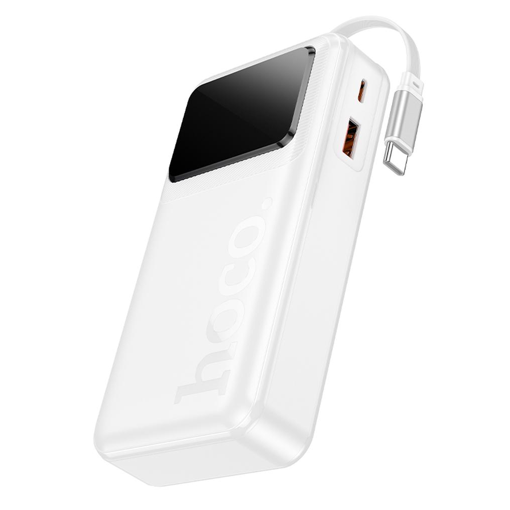 HOCO Q41 Powerbank, 20000 mAh, 22,5 W, QC + PD, 1 × USB-A – 2 × USB-C, Weiß