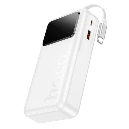 HOCO Q41 Powerbank, 20000 mAh, 22,5 W, QC + PD, 1 × USB-A – 2 × USB-C, Weiß