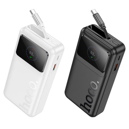 HOCO Q41 Powerbank, 20000 mAh, 22,5 W, QC + PD, 1 × USB-A – 2 × USB-C, Weiß
