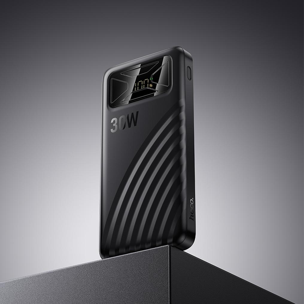 HOCO Q42 Powerbank, 10000 mAh, 30 W, QC + PD, 1 x USB-A – 1 x USB-C, Schwarz