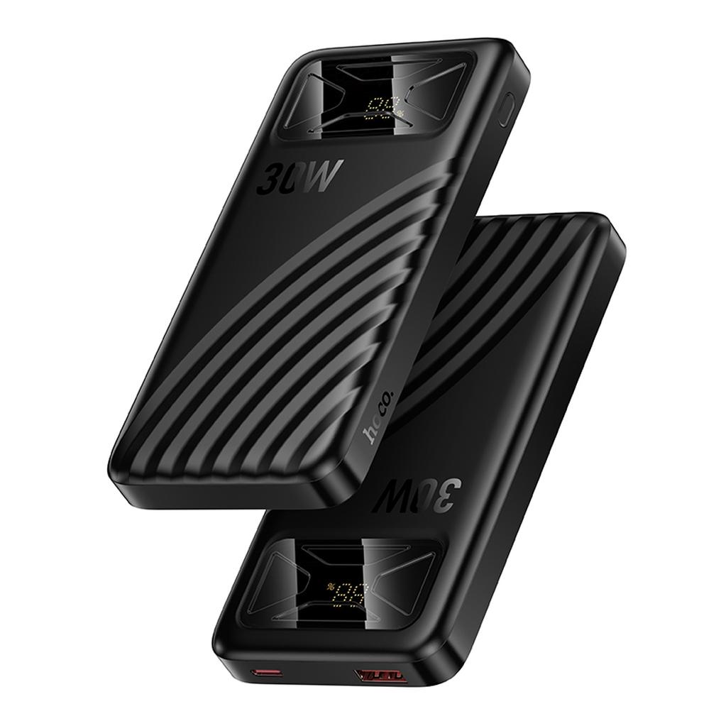 HOCO Q42 Powerbank, 10000 mAh, 30 W, QC + PD, 1 x USB-A – 1 x USB-C, Schwarz