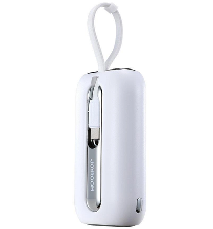 Externer Akku Joyroom Colorful Series JR-L012, 10000mAh, 22.5W, QC + PD, 1 x Lightning - 2 x USB-C, Weiß