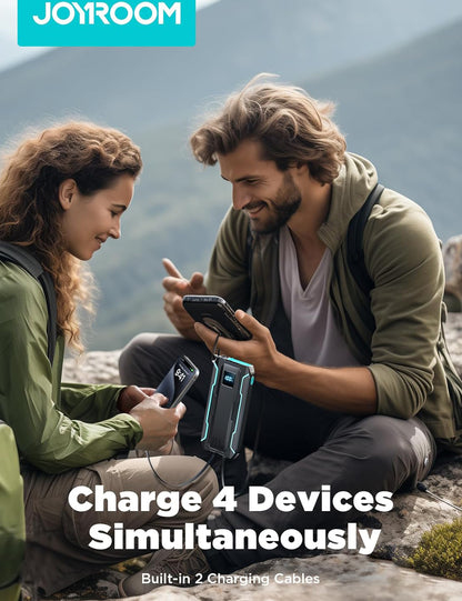Batterie Externe Joyroom JR-L017, 10000mAh, 22.5W, QC + PD, 1 x Lightning - 1 x USB-A - 2 x USB-C, Noire