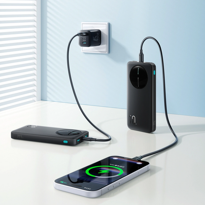Externe Batterie Joyroom JR-PBF12 Pro, 10000mAh, 22,5W, QC + PD, 1 x USB-C - 2 x USB-A, Schwarz