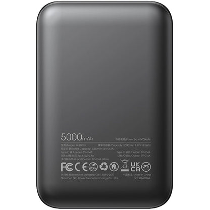 Externer Akku Joyroom JR-PBF13, 5000mAh, 12W, 1 x USB-C - 2 x USB-A, Schwarz