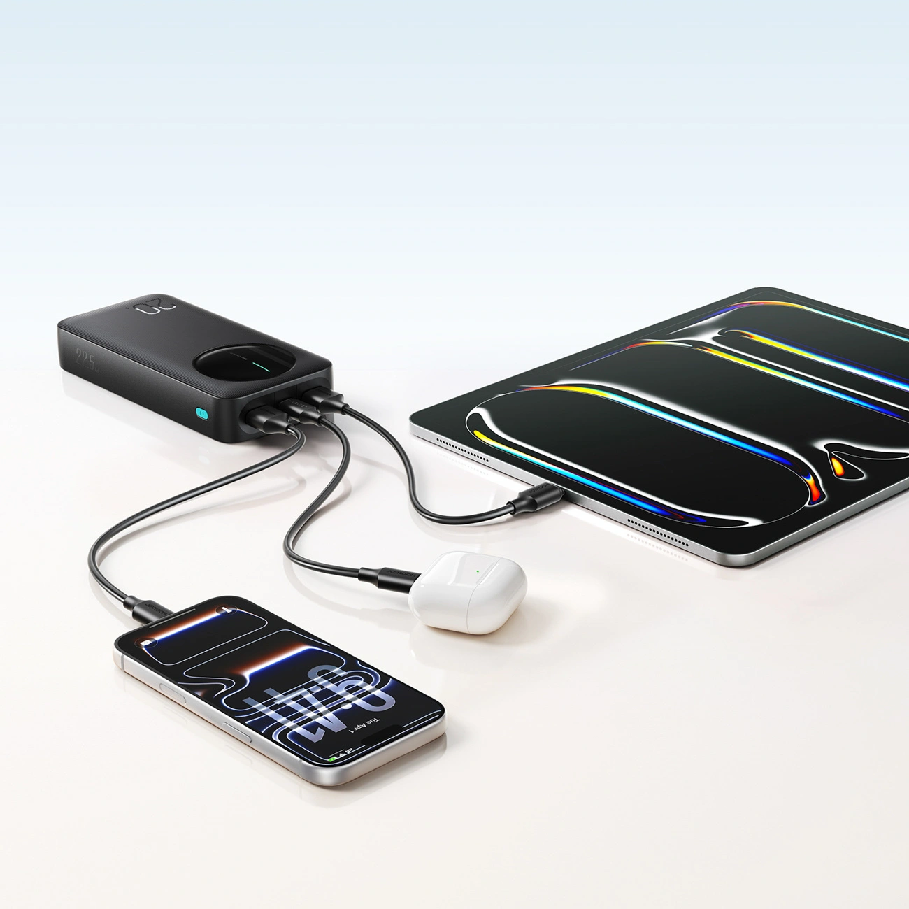 Batterie Externe Joyroom JR-PBF14 Pro, 20000mAh, 22.5W, QC + PD, 1 x USB-C - 2 x USB-A, Noire