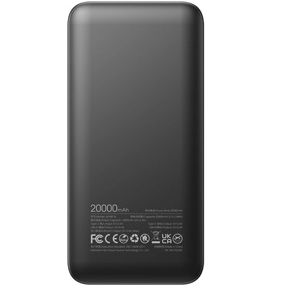 Externer Akku Joyroom JR-PBF14, 20000mAh, 12W, 1 x USB-C - 2 x USB-A, Schwarz
