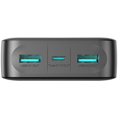 Externer Akku Joyroom JR-PBF14, 20000mAh, 12W, 1 x USB-C - 2 x USB-A, Schwarz