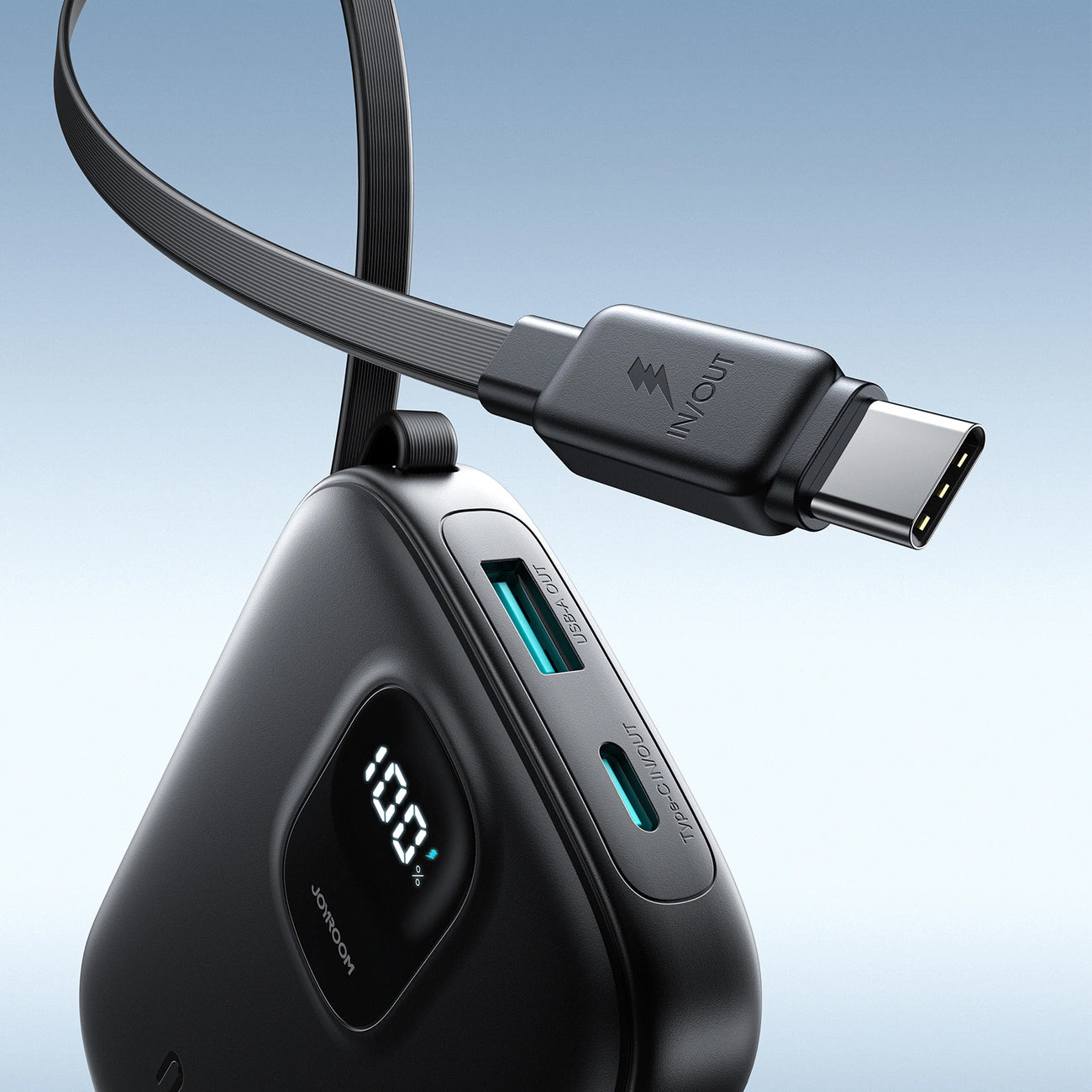 Batterie Externe Joyroom JR-PBF17, 10000mAh, 22.5W, QC + PD, 1 x USB-A - 2 x USB-C, Noire