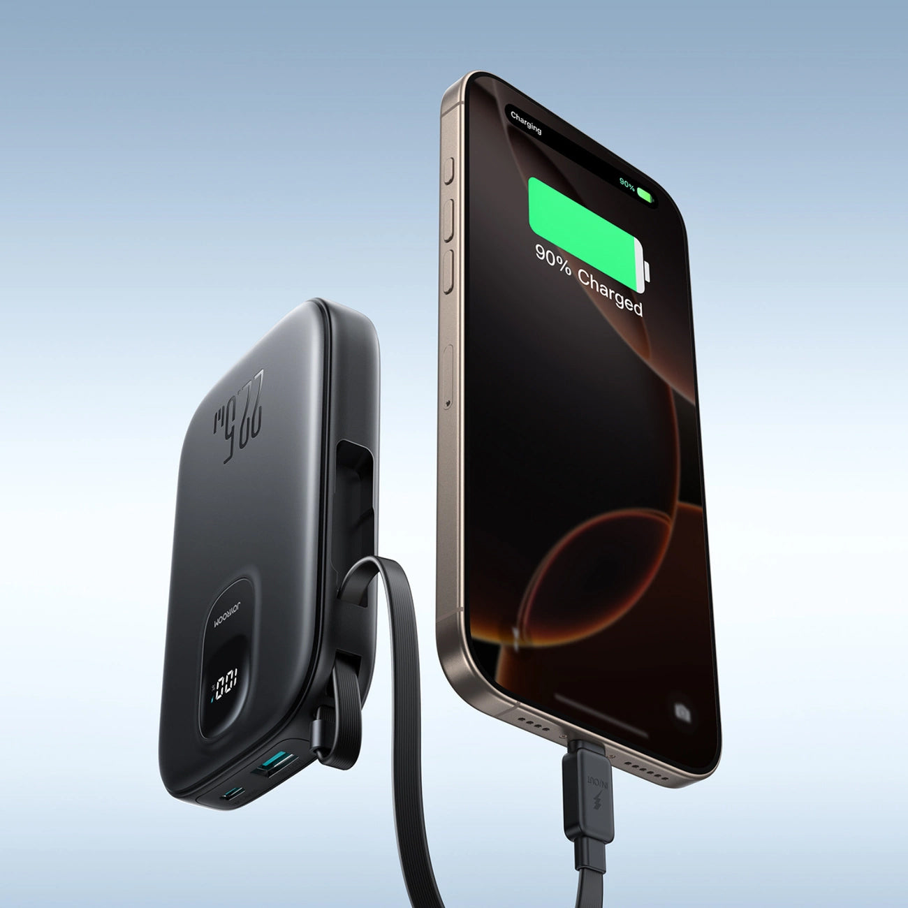 Batterie Externe Joyroom JR-PBF17, 10000mAh, 22.5W, QC + PD, 1 x USB-A - 2 x USB-C, Noire