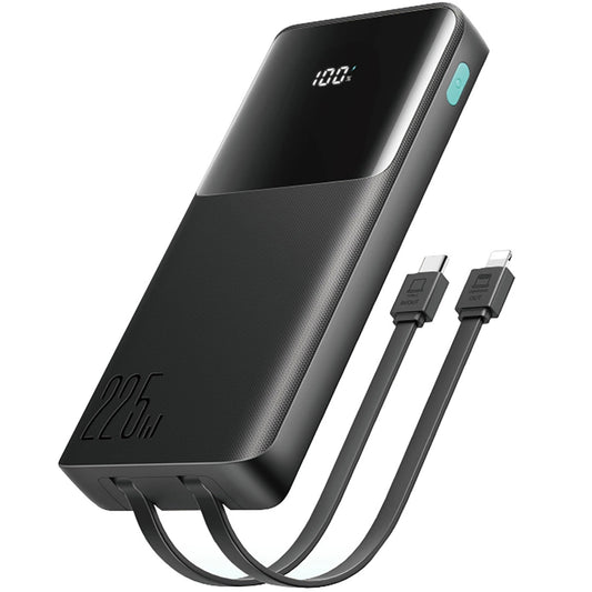 Externer Akku Joyroom JR-PBF19, 10000mAh, 22.5W, QC + PD, 1 x Lightning - 1 x USB-A - 2 x USB-C, Schwarz