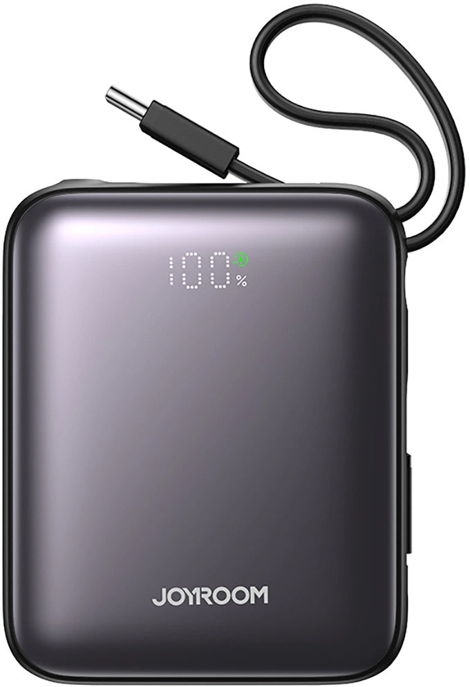 Batterie Externe Joyroom JR-PBF27, 10000mAh, 22.5W, PD, 1 x Lightning - 2 x USB-C, Noire