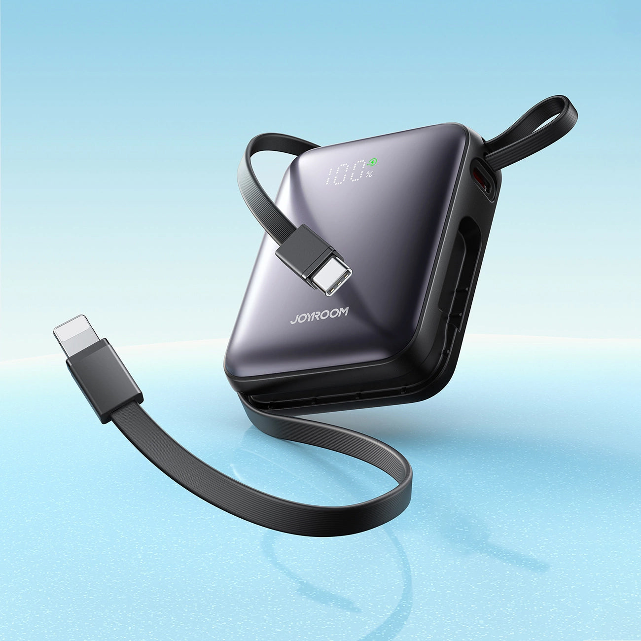 Batterie Externe Joyroom JR-PBF27, 10000mAh, 22.5W, PD, 1 x Lightning - 2 x USB-C, Noire