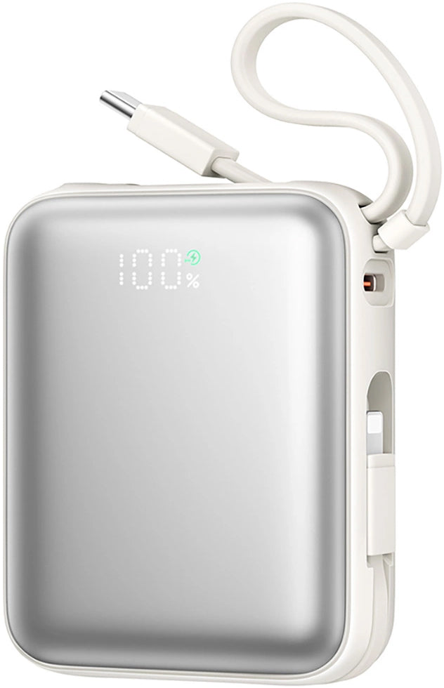Batterie Externe Joyroom JR-PBF27, 10000mAh, 22.5W, PD, 1 x Lightning - 2 x USB-C, Blanche