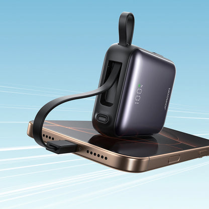 Batterie Externe Joyroom JR-PBF27, 10000mAh, 22.5W, PD, 1 x Lightning - 2 x USB-C, Noire