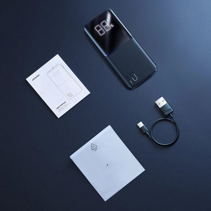 Batterie Externe Joyroom JR-QP191, 10000mAh, 22.5W, QC + PD, 1 x USB-C - 2 x USB-A, Noire