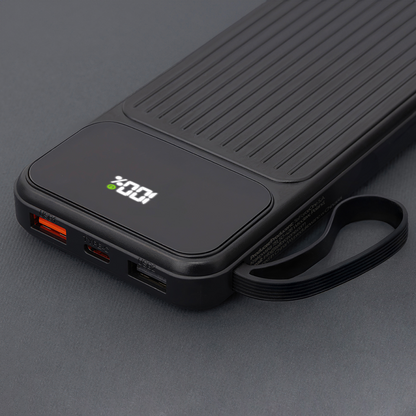 Externer Akku MaXlife MXPB-06, 10000mAh, 22,5W, QC + PD, 1 x Lightning - 2 x USB-A - 2 x USB-C, Schwarz