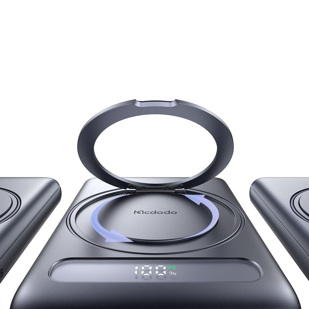 Externer Wireless-Akku McDodo MC-8361 Meta, 5000mAh, 20W, PD + FQI, 1 x QI - 1 x USB-C, Grau
