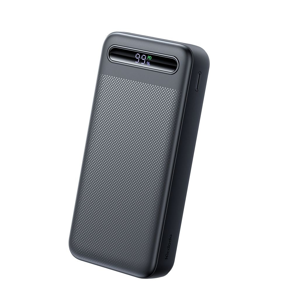 Externer Akku McDodo MC-3891 Star, 20000mAh, 22.5W, QC + PD, 2 x USB-A - 1 x USB-C, Schwarz