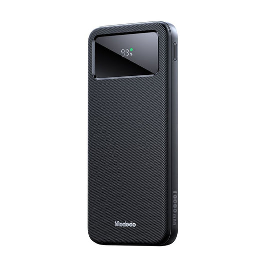 Externer Akku McDodo MC-4220, 10000mAh, 22.5W, QC + PD, 2 x USB-A - 1 x USB-C, Schwarz