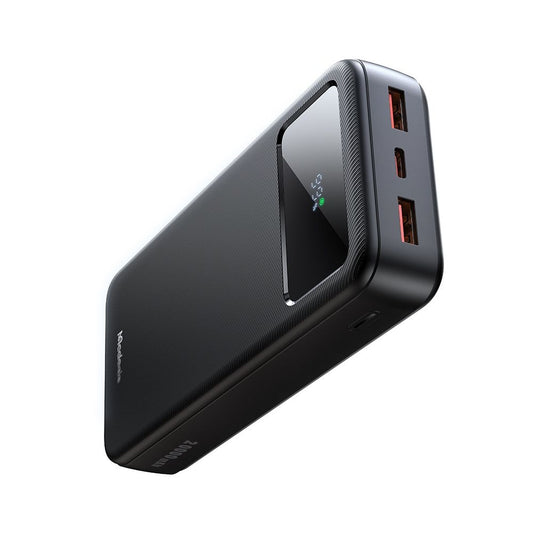 Externer Akku McDodo MC-4230, 20000mAh, 22.5W, QC + PD, 2 x USB-A - 1 x USB-C, Schwarz