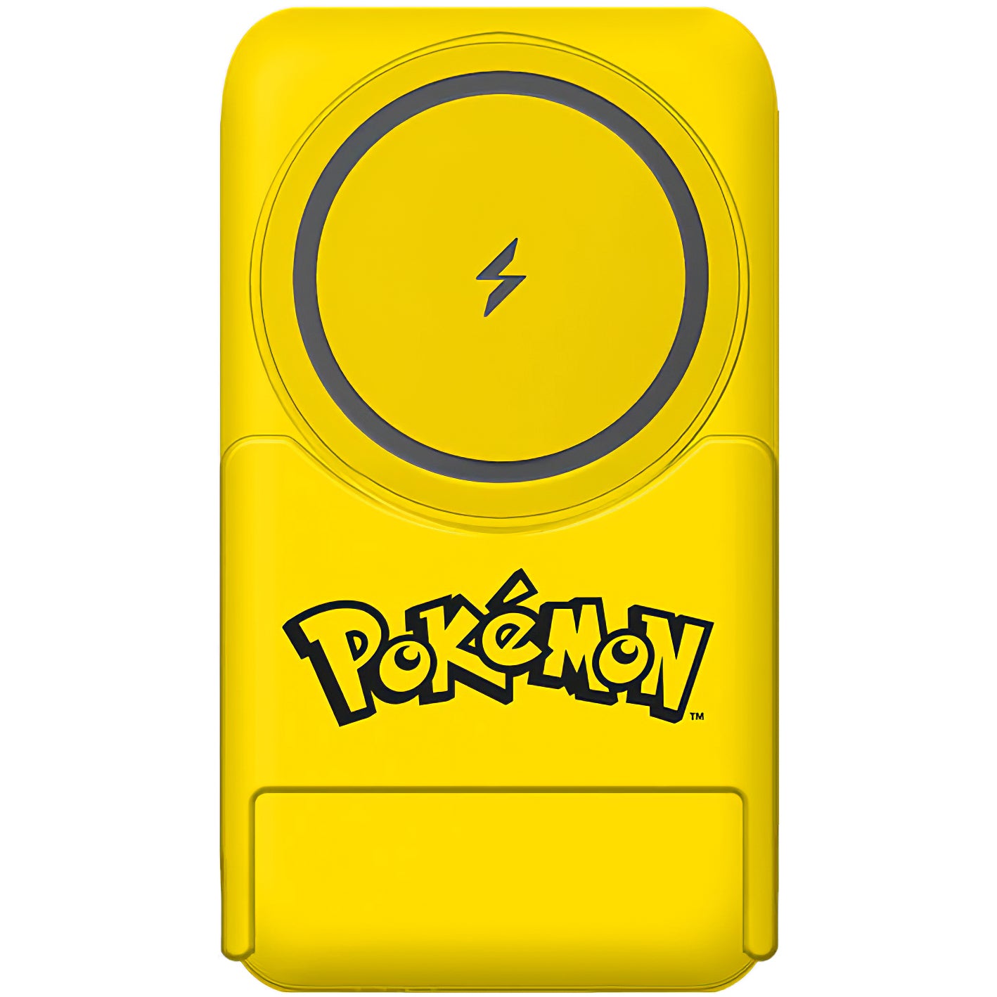 Drahtlose Externe Batterie OTL Pokemon Pikatchu, 5000mAh, 20W, PD + FQI, 1 x QI - 1 x USB-C, Gelb PK1191