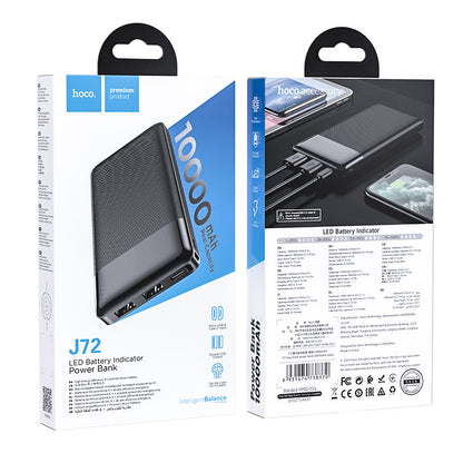 Externe Batterie HOCO J72, 10000mAh, 10W, 2 x USB-A, Schwarz