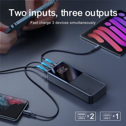 Batterie Externe Joyroom, 20000mAh, 22.5W, QC + PD, 1 x USB-C - 2 x USB-A, Noire JR-QP192