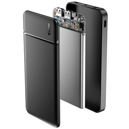 Externe Batterie MaXlife MXPB-01, 10000mAh, 12W, 2 x USB-A, Schwarz
