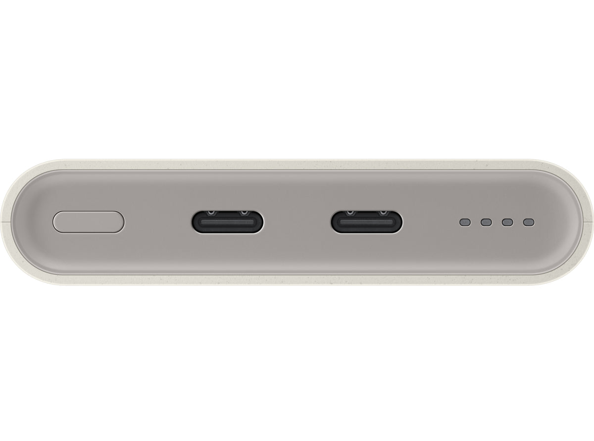 Batterie Externe Samsung, 10000mAh, 25W, PD, 2 x USB-C, Beige, Reconditionnée EB-P3400XUEGEU