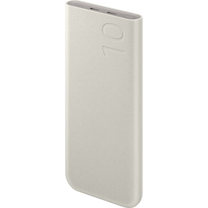 Batterie Externe Samsung, 10000mAh, 25W, PD, 2 x USB-C, Beige, Reconditionnée EB-P3400XUEGEU