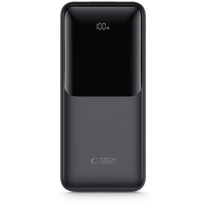 Externer Akku Tech-Protect PB02, 20000mAh, 22.5W, QC + PD, 1 x USB-C - 2 x USB-A, Schwarz