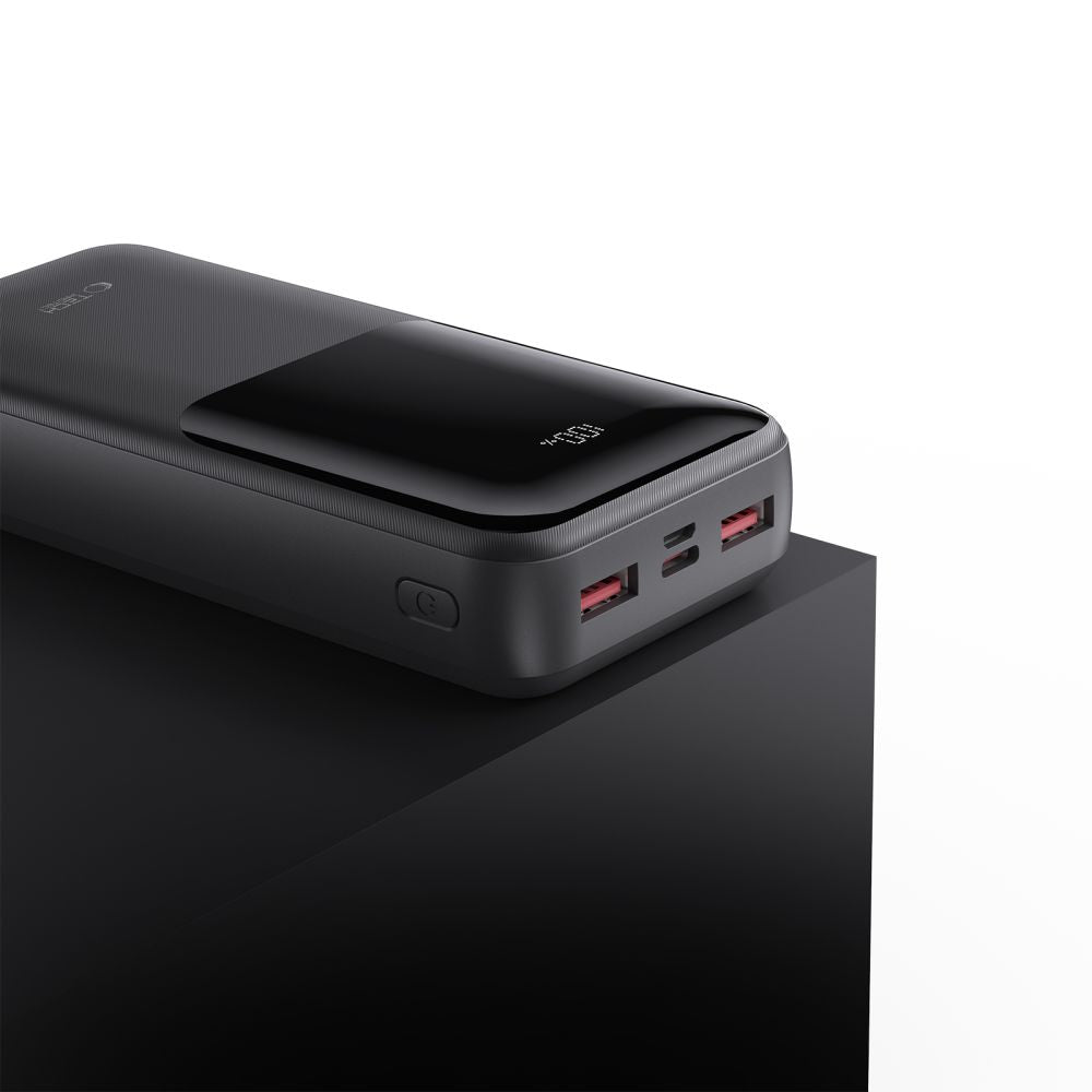 Externer Akku Tech-Protect PB02, 20000mAh, 22.5W, QC + PD, 1 x USB-C - 2 x USB-A, Schwarz