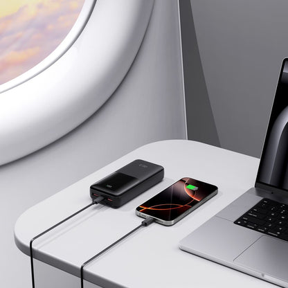 Externer Akku Tech-Protect PB02, 20000mAh, 22.5W, QC + PD, 1 x USB-C - 2 x USB-A, Schwarz