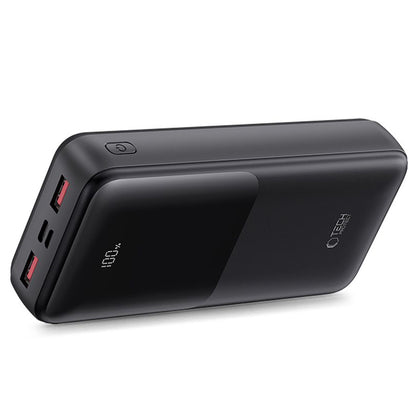 Externer Akku Tech-Protect PB02, 20000mAh, 22.5W, QC + PD, 1 x USB-C - 2 x USB-A, Schwarz