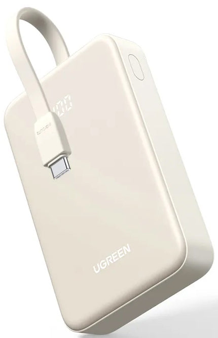 Batterie Externe UGREEN PB521, 20000mAh, 30W, QC + PD, 1 x USB-A - 2 x USB-C, Blanche