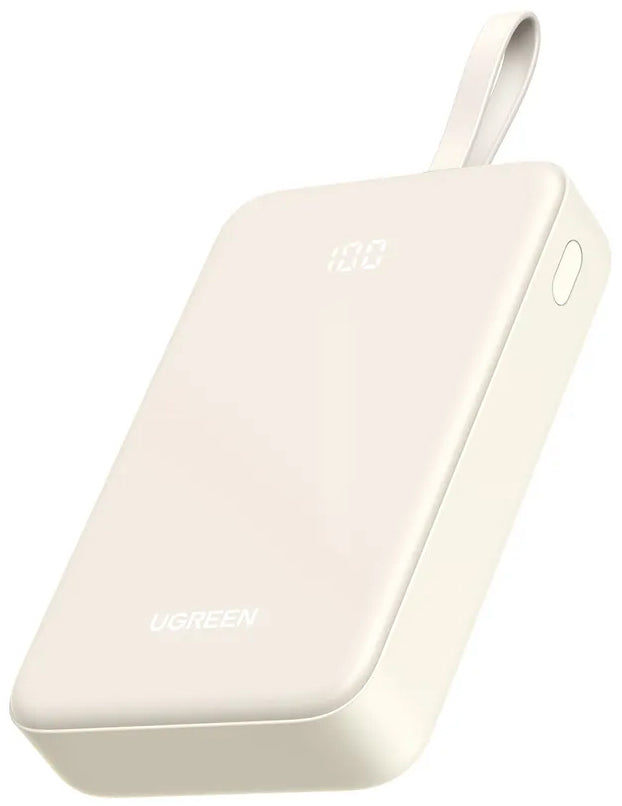 Batterie Externe UGREEN PB521, 20000mAh, 30W, QC + PD, 1 x USB-A - 2 x USB-C, Blanche