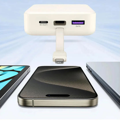 Batterie Externe UGREEN PB521, 20000mAh, 30W, QC + PD, 1 x USB-A - 2 x USB-C, Blanche