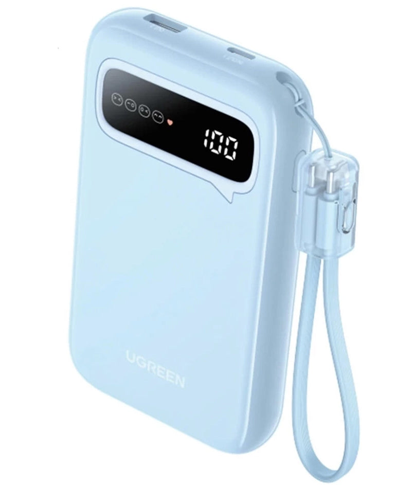 Batterie Externe UGREEN PB522, 10000mAh, 20W, QC + PD, 1 x USB-A - 1 x USB-C, Bleue