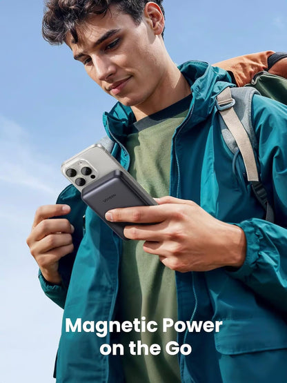 Batterie Externe UGREEN PB761, 10000mAh, 30W, PD + FQI, 1 x QI - 1 x USB-C, Gris